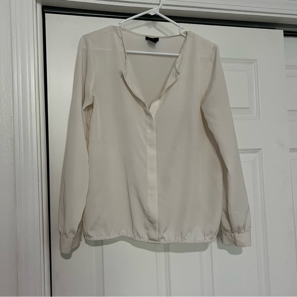 Ann Taylor Off White Blouse